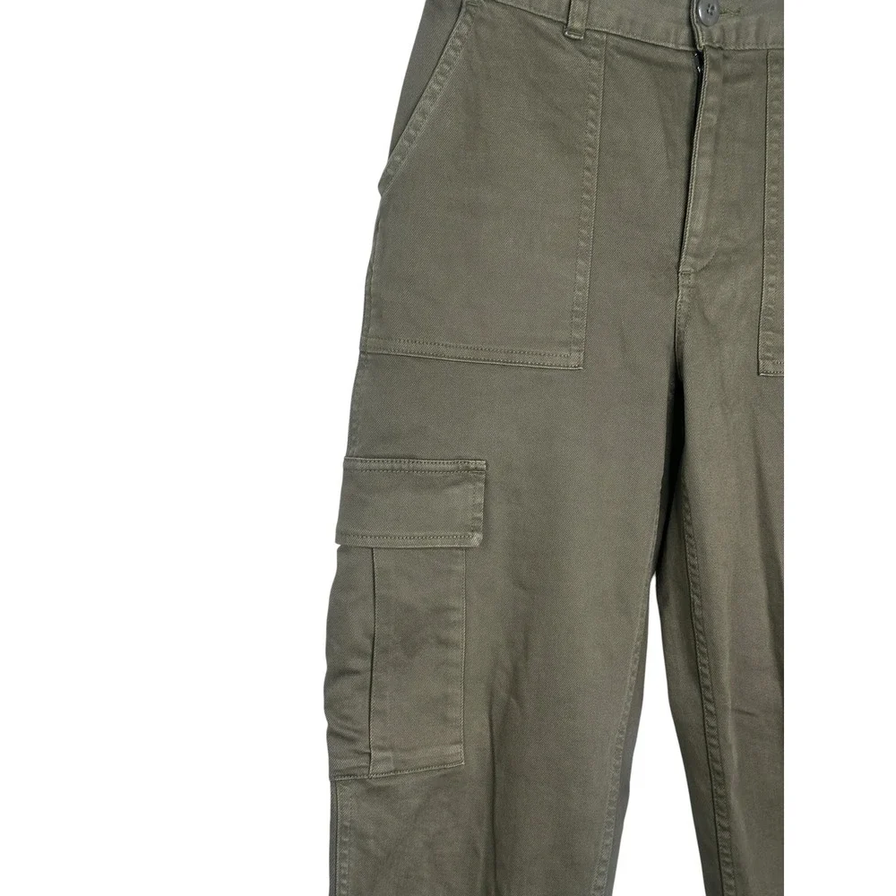 Tna Cargo Pants 4 Olive Green High Rise Tapered Utility Aritzia Supply Pant
